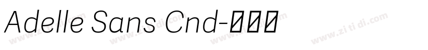 Adelle Sans Cnd字体转换